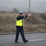 26.01.2020 Kielce. Ulica Krakowska. Policja. Kontrola drogowa / Jarosław Kubalski / Radio Kielce