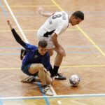 22.02.2020 Kielce. Mistrzostwa Polski Wyższych Seminariów Duchownych i Zakonnych w halowej piłce nożnej. Mecz Toruń - Wrocław / Jarosław Kubalski / Radio Kielce