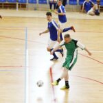 22.02.2020 Kielce. Mistrzostwa Polski Wyższych Seminariów Duchownych i Zakonnych w halowej piłce nożnej. Mecz Sandomierz - Gniezno / Jarosław Kubalski / Radio Kielce