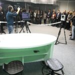 26.02.2020 Kielce. Centrum Mediów UJK. Studio telewizyjne dla studentów dziennikarstwa / Jarosław Kubalski / Radio Kielce