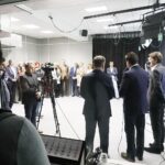 26.02.2020 Kielce. Centrum Mediów UJK. Studio telewizyjne dla studentów dziennikarstwa / Jarosław Kubalski / Radio Kielce