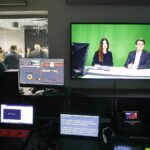 26.02.2020 Kielce. Centrum Mediów UJK. Studio telewizyjne dla studentów dziennikarstwa / Jarosław Kubalski / Radio Kielce