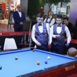 26.02.2020 Kielce. Bilard. Nosan Kielce. Karol Skowerski i Sebastian Batkowski / Jarosław Kubalski / Radio Kielce