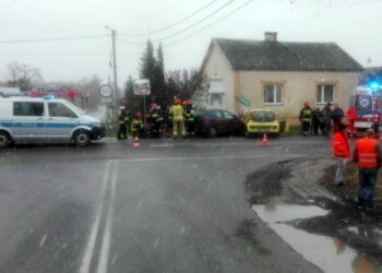 21.02.2020. Kopaniny. Wypadek / Adam Pol