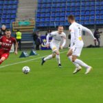 23.02.2020 Kraków. Mecz Wisła Kraków - Korona Kielce. Mateusz Spychała i Marcin Cebula / Krzysztof Bujnowicz / Radio Kielce