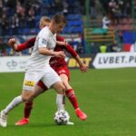 23.02.2020 Kraków. Mecz Wisła Kraków - Korona Kielce. Jakub Żubrowski / Krzysztof Bujnowicz / Radio Kielce