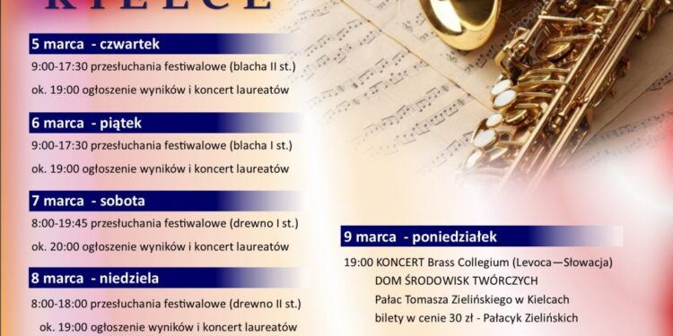 V Świętokrzyski Festiwal Klas Instrumentów Dętych Szkół Muzycznych I i II st. - Radio Kielce