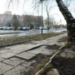 05.02.2020. Kielce. Chodnik przy ulicy Zapolskiej / Wiktor Taszłow / Radio Kielce