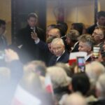 07.02.2020. Włoszczowa. Wizyta prezydenta RP Andrzeja Dudy. Na zdjęciu (w środku): Krzysztof Lipiec - lider świętokrzyskiego PiS i Krzysztof Lipiec - senator PiS / Wiktor Taszłow / Radio Kielce