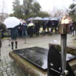 10.02.2020. Kielce. Cmentarz Stary. Uroczystość upamiętniająca 80 rocznicę I wywózki Polaków na Sybir / Wiktor Taszlow / Radio Kielce