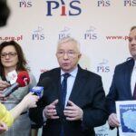 10.02.2020. Kielce. Konferencja PiS. Na zdjęciu (od lewej): Agata Wojtyszek -poseł, Krzysztof Lipiec - poseł, Marek Kwitek - poseł / Wiktor Taszłow / Radio Kielce