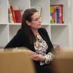 12.02.2020. Kielce. Instytut Dizajnu. Konferencja prasowa. Na zdjęciu: Ewa Chabielska - dyrektor Wzgórza Zamkowego / Wiktor Taszłow / Radio Kielce