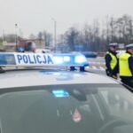 14.02.2020. Górno. Akcja profilaktyczna policji " Nie rozlewaj krwi na drodze" / Wiktor Taszłow / Radio Kielce