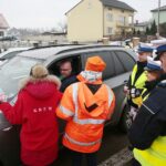 14.02.2020. Górno. Akcja profilaktyczna policji " Nie rozlewaj krwi na drodze" / Wiktor Taszłow / Radio Kielce