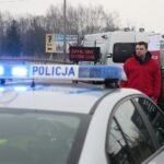 14.02.2020. Górno. Akcja profilaktyczna policji " Nie rozlewaj krwi na drodze" / Wiktor Taszłow / Radio Kielce