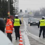14.02.2020. Górno. Akcja profilaktyczna policji " Nie rozlewaj krwi na drodze" / Wiktor Taszłow / Radio Kielce