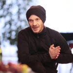 19.02.2020. Kielce. Konferencja prasowa na temat prapremiery "Schwarzcharakterek". Na zdjęciu: Remigiusz Brzyka - reżyser / Wiktor Taszłow / Radio Kielce