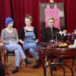 19.02.2020. Kielce. Konferencja prasowa na temat prapremiery "Schwarzcharakterek" / Wiktor Taszłow / Radio Kielce