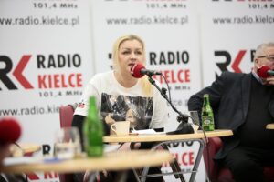 16.02.2020. Studio Polityczne Radia Kielce. Na zdjęciu Małgorzata Marenin - Nowa Lewica / Wiktor Taszłow / Radio Kielce