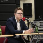 16.02.2020. Studio Polityczne Radia Kielce. Na zdjęciu Piotr Kopacz - Koalicja Obywatelska / Wiktor Taszłow / Radio Kielce