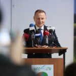 17.02.2020. Kielce. Konferencja w WFOŚiGW i podpisanie 5000 umowy w ramach programu "Czyste Powietrze". Na zdjęciu: Ryszard Gliwiński - prezes WFOŚiGW / Wiktor Taszłow / Radio Kielce