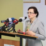 17.02.2020. Kielce. Konferencja w WFOŚiGW i podpisanie 5000 umowy w ramach programu "Czyste Powietrze". Na zdjęciu: Agata Wojtyszek - poseł / Wiktor Taszłow / Radio Kielce