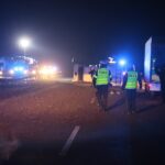 20.02.2020. Kielce. Wypadek na drodze S7 pomiędzy węzłami Kielce Północ, a Kielce Zachód / Wiktor Taszłow / Radio Kielce