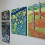 20.02.2020. Kielce. Wernisaż wystawy poplenerowej pt."Drzewo życia" w Ośrodku Kultury "Ziemowit" / Wiktor Taszłow / Radio Kielce