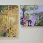 20.02.2020. Kielce. Wernisaż wystawy poplenerowej pt."Drzewo życia" w Ośrodku Kultury "Ziemowit" / Wiktor Taszłow / Radio Kielce