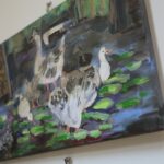 20.02.2020. Kielce. Wernisaż wystawy poplenerowej pt."Drzewo życia" w Ośrodku Kultury "Ziemowit" / Wiktor Taszłow / Radio Kielce