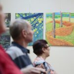 20.02.2020. Kielce. Wernisaż wystawy poplenerowej pt."Drzewo życia" w Ośrodku Kultury "Ziemowit" / Wiktor Taszłow / Radio Kielce