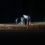 20.02.2020. Kielce. Wypadek na drodze S7 pomiędzy węzłami Kielce Północ, a Kielce Zachód / Wiktor Taszłow / Radio Kielce