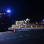 20.02.2020. Kielce. Wypadek na drodze S7 pomiędzy węzłami Kielce Północ, a Kielce Zachód / Wiktor Taszłow / Radio Kielce