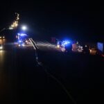 20.02.2020. Kielce. Wypadek na drodze S7 pomiędzy węzłami Kielce Północ, a Kielce Zachód / Wiktor Taszłow / Radio Kielce