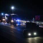 20.02.2020. Kielce. Wypadek na drodze S7 pomiędzy węzłami Kielce Północ, a Kielce Zachód / Wiktor Taszłow / Radio Kielce