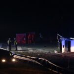 20.02.2020. Kielce. Wypadek na drodze S7 pomiędzy węzłami Kielce Północ, a Kielce Zachód / Wiktor Taszłow / Radio Kielce