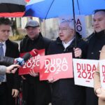 21.02.2020. Kielce. Inauguracja zbierania podpisów poparcia dla Andrzeja Dudy. Na zdjęciu (od lewej): Krzysztof Słoń - senator, Rafał Nowak - wicewojewoda świętokrzyski, Krzysztof Lipiec - poseł, Marek Kwitek - poseł, Anna Krupka - wiceminister sportu i turystyki / Wiktor Taszłow / Radio Kielce
