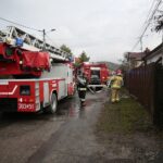 21.02.2020 Kielce. Pożar domu mieszkalnego przy ul. Rzeszowskiej / Wiktor Taszłow / Radio Kielce