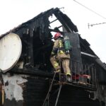 21.02.2020 Kielce. Pożar domu mieszkalnego przy ul. Rzeszowskiej / Wiktor Taszłow / Radio Kielce