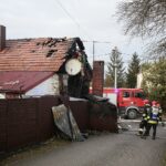 21.02.2020 Kielce. Pożar domu mieszkalnego przy ul. Rzeszowskiej / Wiktor Taszłow / Radio Kielce