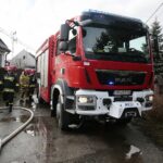 21.02.2020 Kielce. Pożar domu mieszkalnego przy ul. Rzeszowskiej / Wiktor Taszłow / Radio Kielce