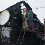 21.02.2020 Kielce. Pożar domu mieszkalnego przy ul. Rzeszowskiej / Wiktor Taszłow / Radio Kielce