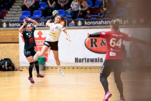 21.02.2020 Kielce. Ćwierćfinał Pucharu Polski piłkarek ręcznych. Mecz Korona Handball Kielce – Młyny Stoisław Koszalin / Wiktor Taszłow / Radio Kielce