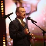 25.02.2020. Kielce. Uroczysta gala, podczas której przyznano nagrody "Świętokrzyska Victoria". Na zdjęciu: Robert Jaworski - burmistrz Chęcin / Wiktor Taszłow / Radio Kielce