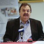 26.02.2020. Kielce. Konferencja w ŚCO. Na zdjęciu: prof. Waldemar Priebe - MD Anderson Cancer Center w Huston / Wiktor Taszłow / Radio Kielce