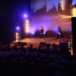 27.02.2020. Bilcza. III Gala Sportu Miasta i Gminy Morawica. Na zdjęciu: Daria Malicka / Wiktor Taszłow / Radio Kielce