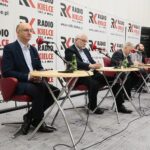 02.02.2020. Radio Kielce. Studio Polityczne. Na zdjęciu (od lewej): Piotr Wawrzyk - wiceminister spraw zagranicznych, Lucjan Pietrzczyk – PO, Czesław Siekierski - poseł PSL, Artur Kopacz – Ruch Narodowy, Małgorzata Marenin - SLD / Wiktor Taszłow / Radio Kielce