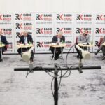 02.02.2020. Radio Kielce. Studio Polityczne. Na zdjęciu (od lewej): Piotr Wawrzyk - wiceminister spraw zagranicznych, Lucjan Pietrzczyk – PO, Czesław Siekierski - poseł PSL, Artur Kopacz – Ruch Narodowy, Małgorzata Marenin - SLD / Wiktor Taszłow / Radio Kielce