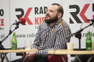 02.02.2020. Radio Kielce. Studio Polityczne. Na zdjęciu: Artur Kopacz – Ruch Narodowy / Wiktor Taszłow / Radio Kielce