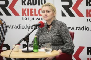 02.02.2020. Radio Kielce. Studio Polityczne. Na zdjęciu: Małgorzata Marenin - SLD / Wiktor Taszłow / Radio Kielce